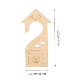 BUGUUYO 6pcs Clothing Dividers Closet Partitions for Boys and Girls Clothes Organization Easy Identification for Nursery Wardrobe Stylish and Functional Hanger Dividers