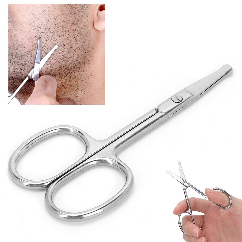 Tijeras para Bigote, Tijeras para Pelo de Nariz de Acero