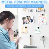 20Pcs Black Refrigerator Magnets, Fridge Magnets Adults, Strong Magnets for
