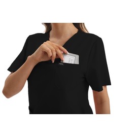 GGEH Scrub for Women Set Classic V-neck Top & Jogger Scrub Pants Medical Uniform Suit with 9 Pockets