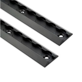 VanEssential 24" Venture Track T-6 Aluminium L-Track Gray Anodized (Floor Angled Profile) - 2 Pack