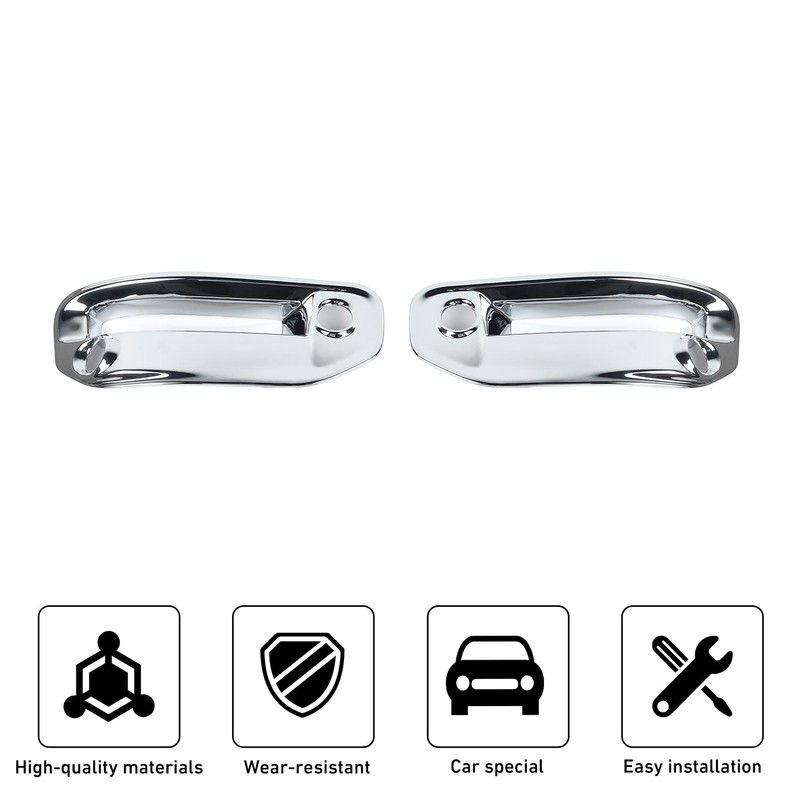 Linskip Front Bumper Fog Light Protector Cover Compatible with RAM
