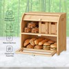 HOOBRO Bread Box, Bamboo Bread Box for Kitchen Countertop, 2
