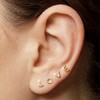 316L Surgical Steel Initial Earring Flat Back Stud Earrings for