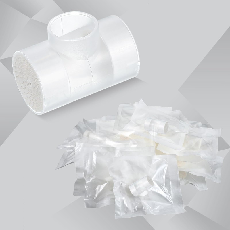 Threlaco 10 Pcs Tracheostomy HME Heat Moisture Exchanger Individually Package