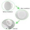 Qjaiune 60 Pcs 16mm (5/8") Plastic Hole Plugs, White Flush