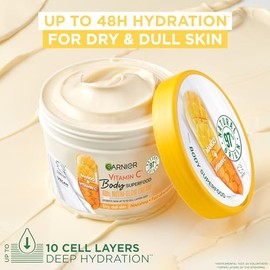 Garnier Body Butter Vitamin C Nutri Glow Hydration For Dry Dull Skin, 300ml