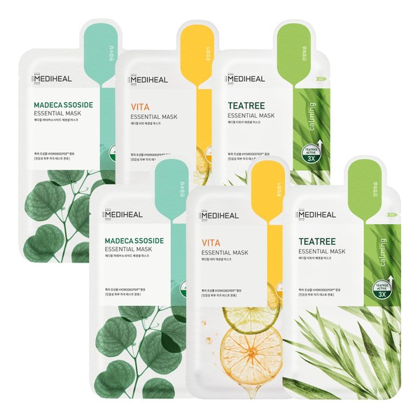 Mediheal Mediheal Sheet Mask Essential HERO 6 pack (Tea Tree,