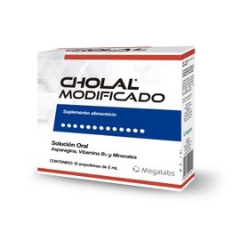 Cholal Modificado Suplemento Alimenticio Vitamina B12 Minerales Complemento Nutricional Caja Ampolletas