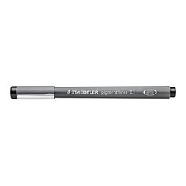 Staedtler 308 01-9 Pigment Liner Black 0.1mm 10 Rollerball Pens