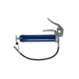 Lincoln 1133 Pistol Grip Grease Gun with 18" Whip Flex Hose and Coupler, 2-Way Loading, 6,000 PSI, One-Hand Operation, Dual-Lip Follower, Standard Grease Cartridges, Jam-Proof Toggle, Cast Pump Head