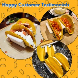 Ceramic Taco Holder (Green - 2 Pack, Taco Shells - 2 Slots)