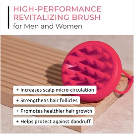 DS Laboratories Revitalizing Scalp Brush - Scalp Massager Hair Growth, Scalp Exfoliator Silicone Scrubber Brush, Scalp Stimulator for Hair Growth