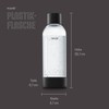 Mysoda 2 x 1L Water Carbonator Water Bottle, BPA-Free Plastic