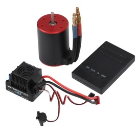 3650 3100KV Brushless Motor 60A ESC Set Waterproof Brushless Motor with ESC Programming Card for 1/10 1/8 RC Car