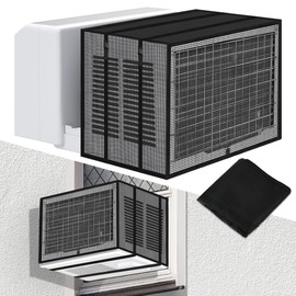 Windspeed U Shaped AC Mesh Cover for Midea U Shaped Window Air Conditioner AC Screen Cover for Outside Unit 8000BTU, 12000BTU, Protect Against Leaves, Weeds, Debris(20.6x13.4x13.5 inch)