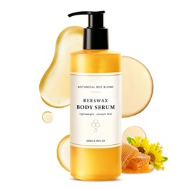 fugit Beeswax Body Serum,Waterless Body Oil Moisturizer with Avocado Oil, Castor Oil & Shea Butter, Lightweight Wet Skin Formula for Soft, Radiant-Looking Skin, Sweet Vanilla