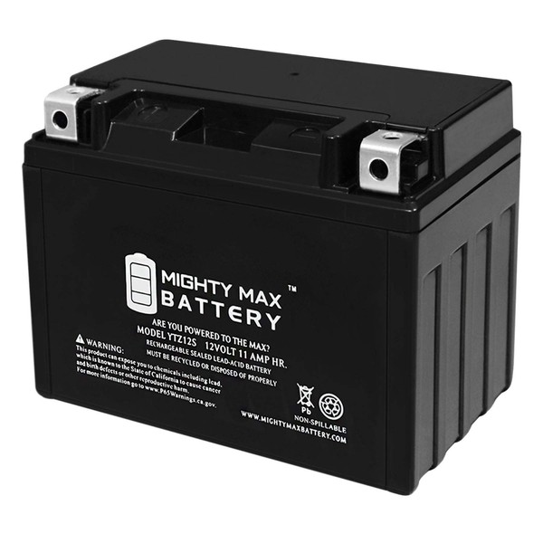 Mighty Max Battery YTZ12S 12V 11Ah Battery Replacement for Honda 700 CC NC700J NM4 2017 Brand Product