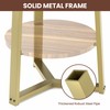 PPAMAPIC Round End Table, 2 Tier Side Table with Storage