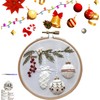 Christmas Embroidery Kit,Beginner Embroidery Kit,DIY Embroidery Kit,Christmas Cross Stitch Kits