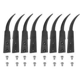 QUARKZMAN 4 Pairs of Replaceable Ceramic Tweezer Tips, 1.6 Inch Length, Carbon Fibre, Straight Curved Heads, Heat-Resistant, Non-Conductive Tip for Ceramic Tweezers, Black