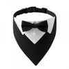 Dog Tuxedo Bandana, Dogs Wedding Party Suit Adjustable Dog Bowtie