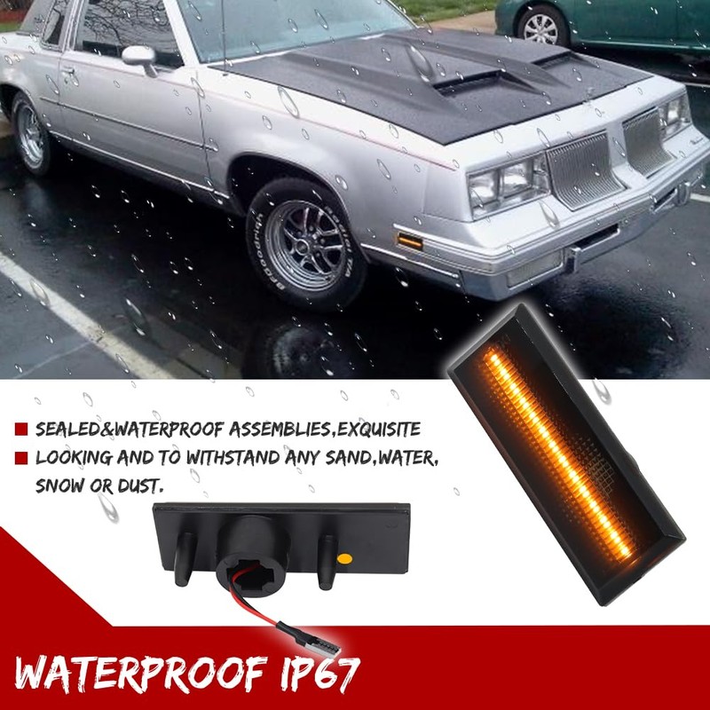 GTINTHEBOX for 1981-1988 Oldsmobile Cutlass 442 Front Amber & Rear