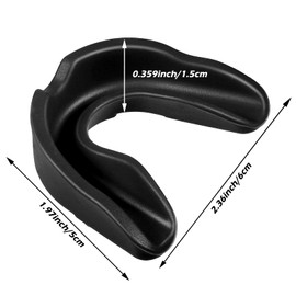 10 protectores bucales deportivos para boxeo, baloncesto, fútbol, hockey, karate, baloncesto (negro)