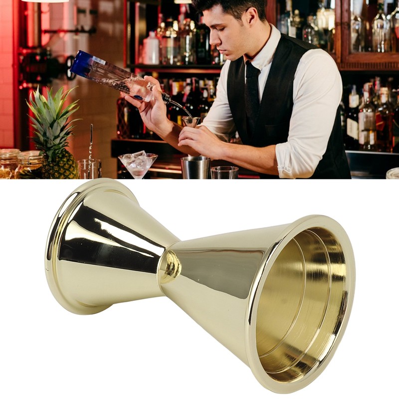Cocktail Jigger Double Sided Stainless Steel Bar Shot Measuring Cup