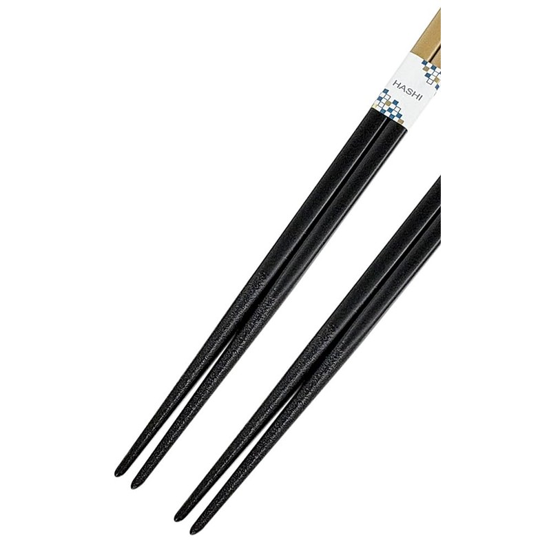 118 Couples Chopsticks, Dishwasher Safe, Gold Design Paulownia Box and