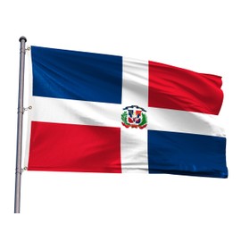 Dominican Extra Large Flag 6x10FT Giant Dominicano National Polyester Printed Latin America Flag With 3 Grommets For Dominicano Themed Festival Event Parade Party Heritage Hispanic Month Decoration