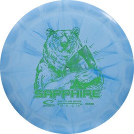 D·D DYNAMIC DISCS Latitude 64 Retro Burst Sapphire Beginner Friendly Disc Golf Driver | Easy to Throw Control Distance Driver Frisbee Golf Disc | 160g and Under | Stamp Color May Vary (Blue)