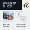 Café Olé PT-048BG Premium 48oz 1.35L Teapot Made of High-Quality