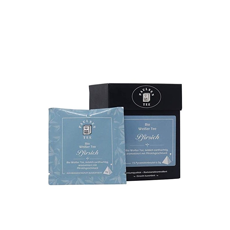 Paulsen Organic Peach 15 x 3 g, Individually Enveloped, White