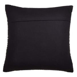 Fennco Styles Eclectic Mud Cloth Pattern Design 100% Cotton Decorative Throw Pillow Cover 22 x 22 Inch - Black Geometric Pillow Case for Home, Couch, Living Room and Bedroom Décor