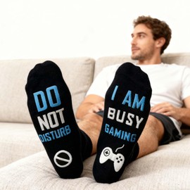 Lakatay Novelty Cotton Socks Gaming Socks Soft Unisex Sock Funny Christmas Gifts for Men Women Gamers