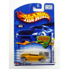 Hot Wheels Hyundai Spyder Concept #049 First Editions 37/42 Gold Die-Cast 2002