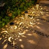 Go2garden Solar Lights Outdoor Decorative Stake Lights Waterproof with Moon