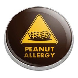 GRAPHICS & MORE Peanut Allergy Yellow Warning Sign Golfing Premium Metal Golf Ball Marker