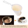 QUARKZMAN Flannel Fabric Coffee Filter, Reusable Handmade Coffee Sock Filter