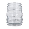 B&P Lamp® 4 1/2" Clear Retro Utility-Type Glass Shade