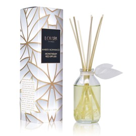 LOVSPA Lavender & Black Amber Reed Diffuser Set - Reed Diffusers for Home with Long Lasting Fragrance - Non-Toxic Oil Reed Diffuser - Made in The USA