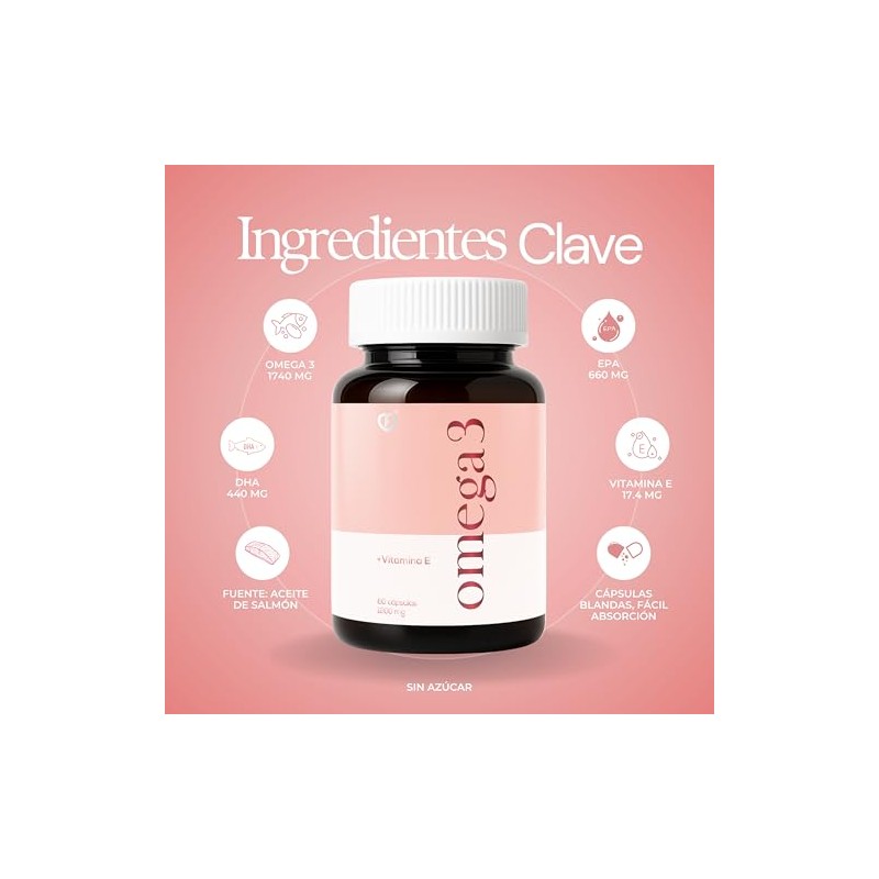 CARO FIT Omega 3 Puro de Salmn de Alta Potencia