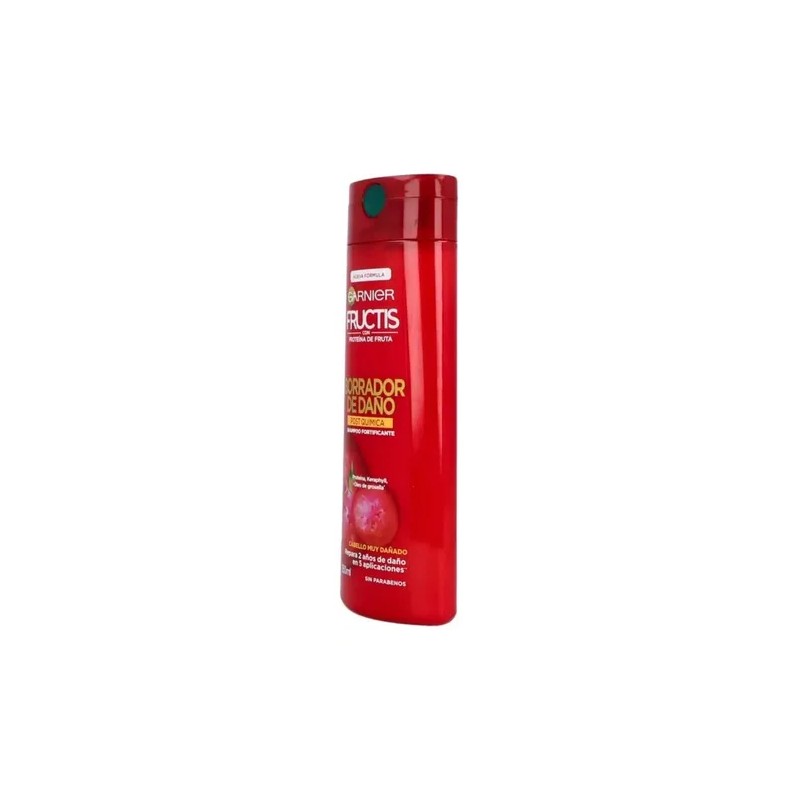 Garnier Fructis Shampoo Borrador De Daño Postquimica 350ml