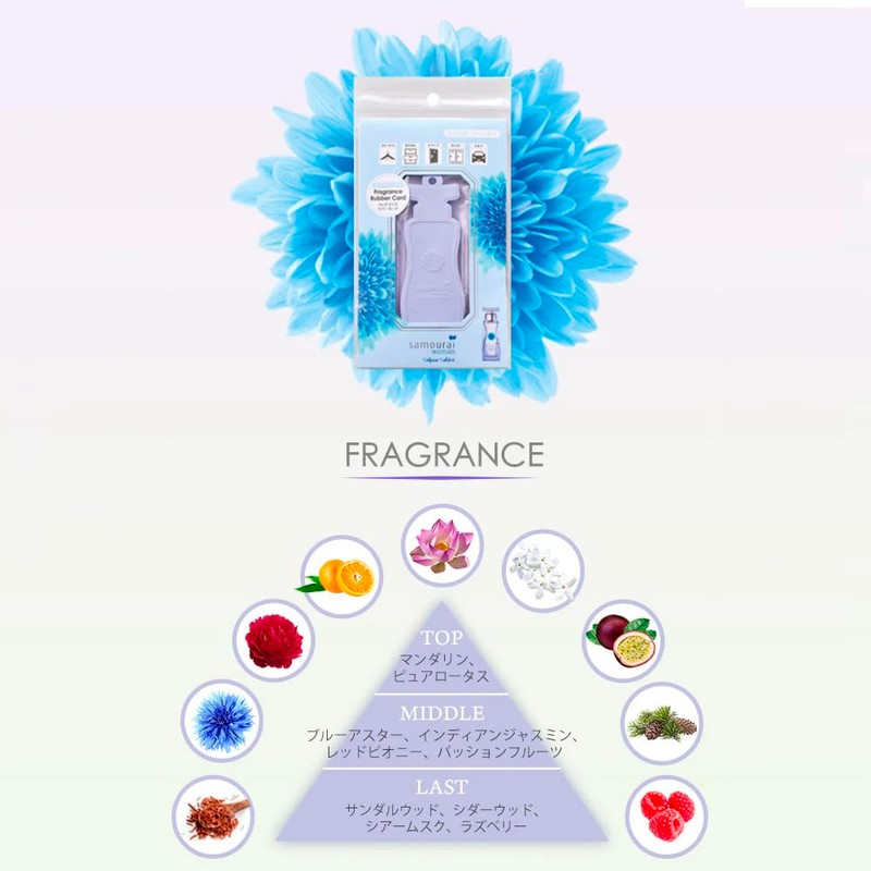 Samourai Woman White Musk Fragrance Rubber Card |