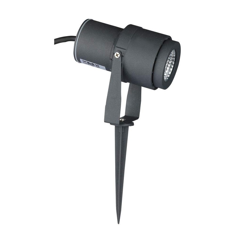 V-TAC LED Cob Garden Spotlight 12 W with Spike, Grey