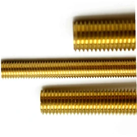 Solid Brass All Thread Threaded Rod Bar Studs 1/4-20 x 6" Fastener Set LS03499F