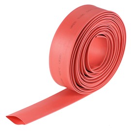 sourcing map Heat Shrink Tubing, 3/4"(20mm) Dia 2:1 rate Shrinkable Tube Cable Sleeve 7m - Red