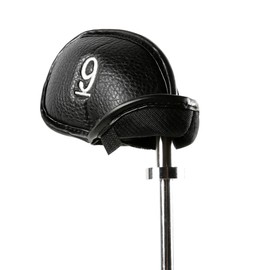 LYSAIMG 12Pcs Golf Head Covers, Deluxe Club Headcover, Universal Fit, Main Iron Clubs (3-9 Pw Aw Sw Lw Lw), Black, Faux Leather, Golf