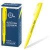 Merangue Pen Highlighters, Chisel Tip, Fluorescent Yellow, 12 Pack